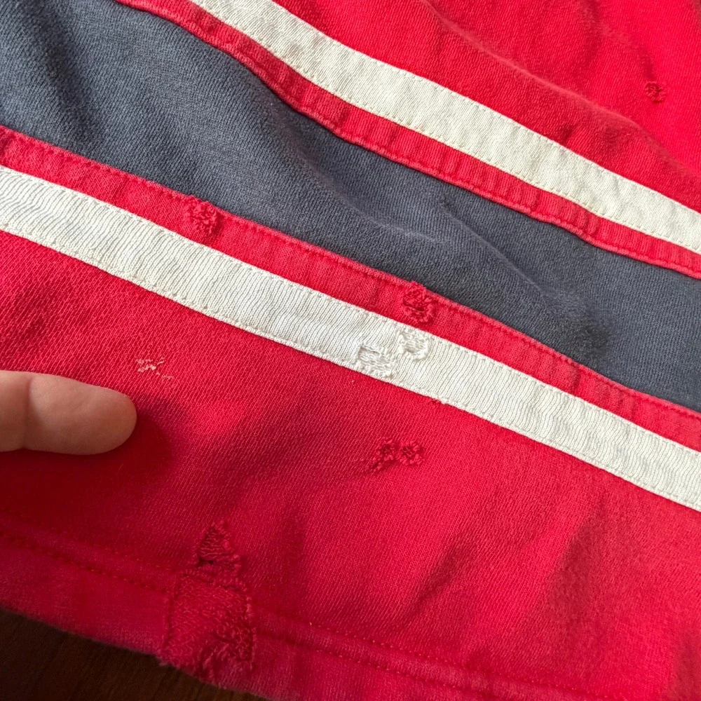 Old Time Hockey Washington Capitals Lace Up Hoodie Red Navy Large NHL Causeway